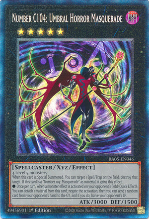 Yugioh - Number C104: Umbral Horror Masquerade *Select Rarity* RA05-EN046 (NM)