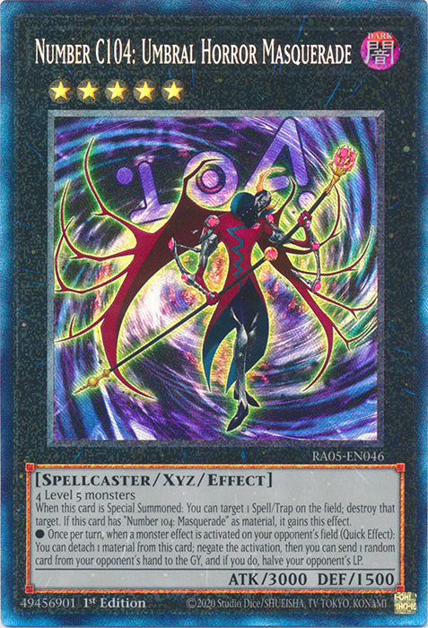 Yugioh - Number C104: Umbral Horror Masquerade *Select Rarity* RA05-EN046 (NM)