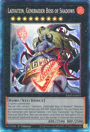 Yugioh - Laevatein, Generaider Boss of Shadows *Select Rarity* RA05-EN051 (NM)