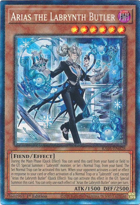 Yugioh - Arias the Labrynth Butler *Select Rarity* RA05-EN028 (NM)