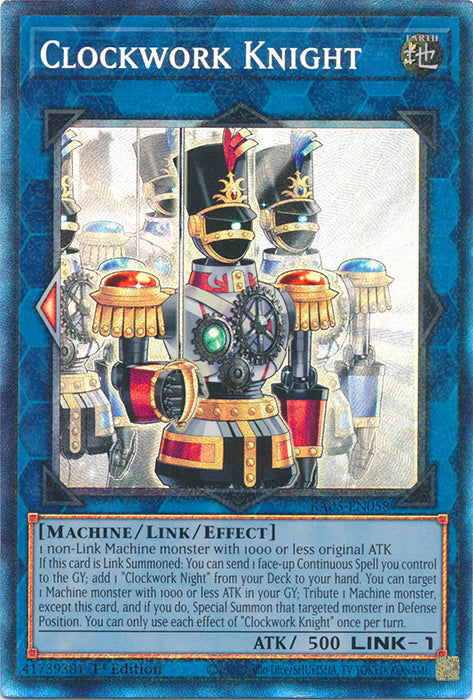 Yugioh - Clockwork Knight *Select Rarity* RA05-EN058 (NM)