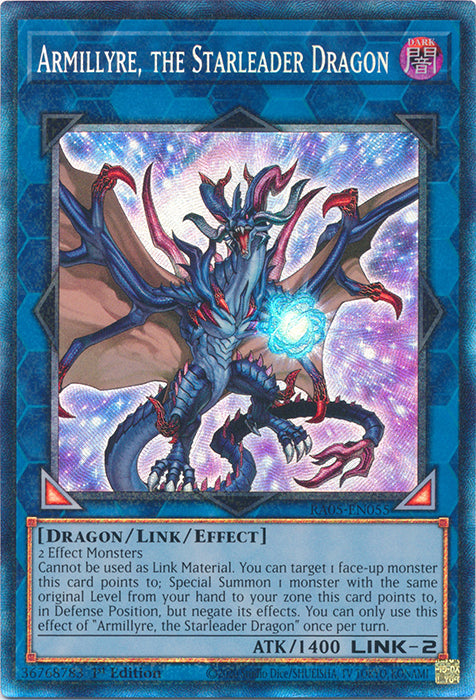 Yugioh - Armillyre, the Starleader Dragon *Select Rarity* RA05-EN055 (NM)
