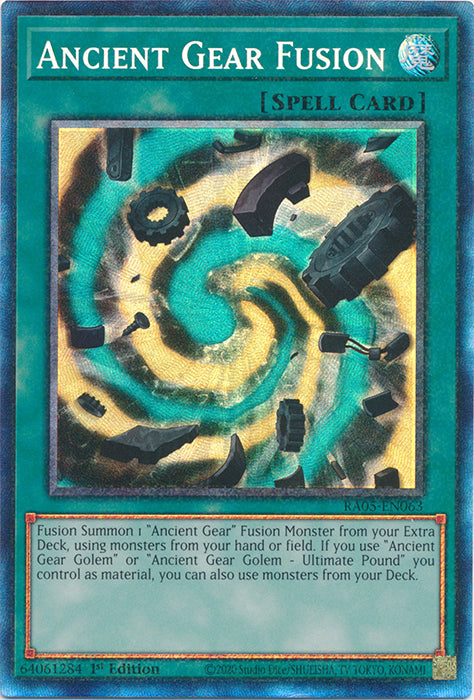 Yugioh - Ancient Gear Fusion *Select Rarity* RA05-EN063 (NM)