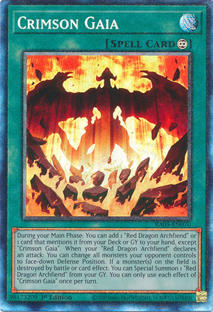 Yugioh - Crimson Gaia *Select Rarity* RA05-EN070 (NM)