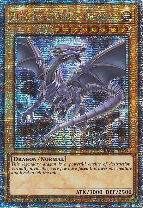 Yugioh - Blue-Eyes White Dragon (MVP1 Art) *Select Rarity* RA04-EN108 (NM)