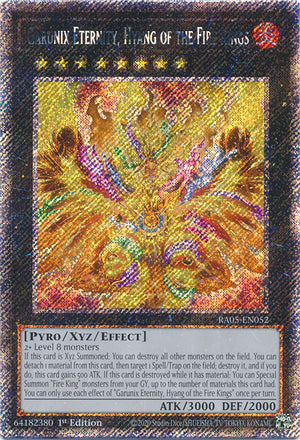 Yugioh - Garunix Eternity, Hyang of the Fire Kings *Select Rarity* RA05-EN052 (NM)
