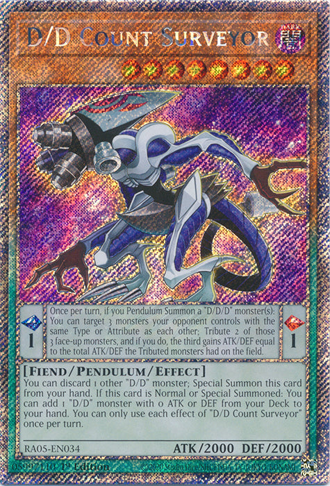 Yugioh - D/D Count Surveyor *Select Rarity* RA05-EN034 (NM)