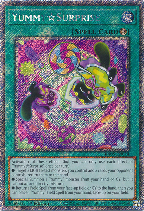Yugioh - Yummy☆Surprise *Select Rarity* RA05-EN074 (NM)
