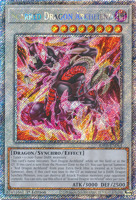 Yugioh - Scarred Dragon Archfiend *Select Rarity* RA05-EN044 (NM)