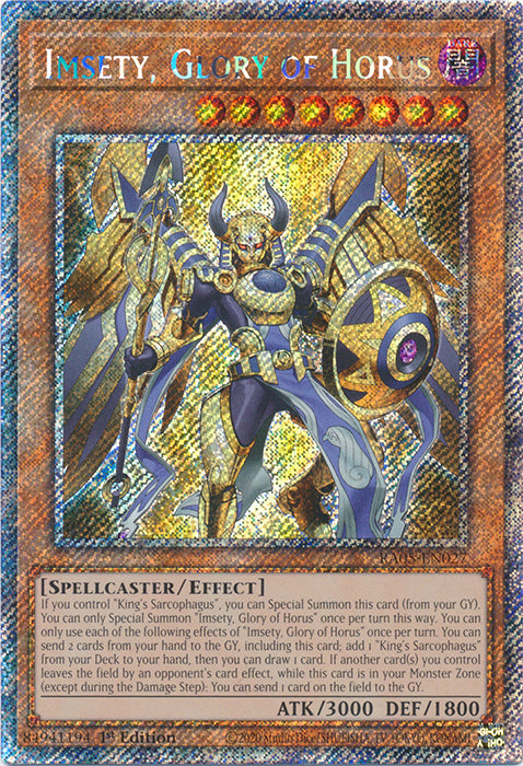 Yugioh - Imsety, Glory of Horus *Select Rarity* RA05-EN027 (NM)