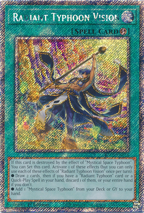 Yugioh - Radiant Typhoon Vision *Select Rarity* RA05-EN075 (NM)