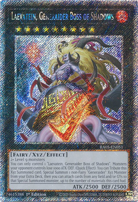 Yugioh - Laevatein, Generaider Boss of Shadows *Select Rarity* RA05-EN051 (NM)