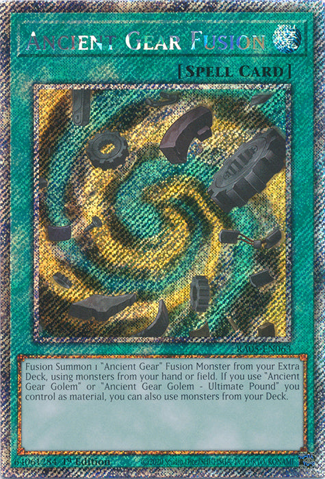 Yugioh - Ancient Gear Fusion *Select Rarity* RA05-EN063 (NM)