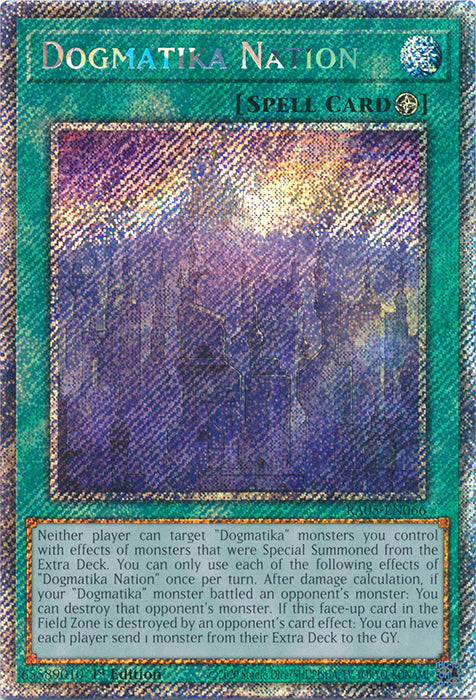 Yugioh - Dogmatika Nation *Select Rarity* RA05-EN066 (NM)