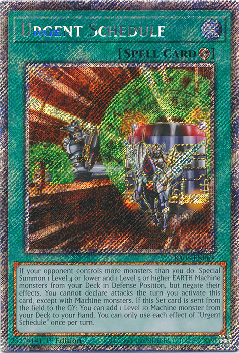 Yugioh - Urgent Schedule *Select Rarity* RA05-EN064 (NM)