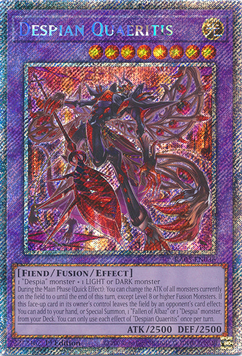 Yugioh - Despian Quaeritis *Select Rarity* RA05-EN036 (NM)