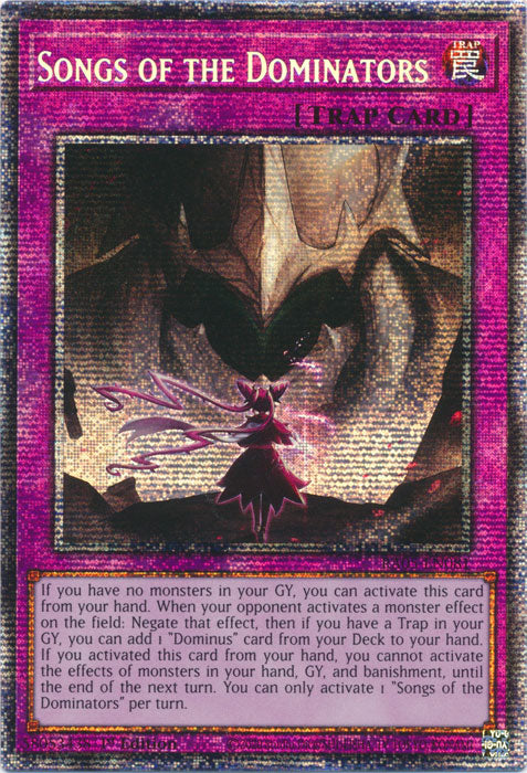 Yugioh - Songs of the Dominators *Select Rarity* RA05-EN081 (NM)