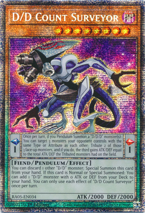 Yugioh - D/D Count Surveyor *Select Rarity* RA05-EN034 (NM)