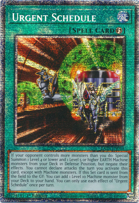 Yugioh - Urgent Schedule *Select Rarity* RA05-EN064 (NM)