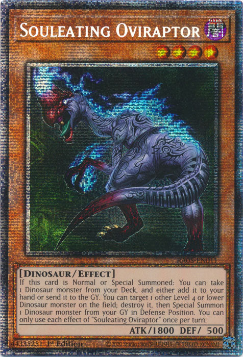 Yugioh - Souleating Oviraptor *Select Rarity* RA05-EN011 (NM)