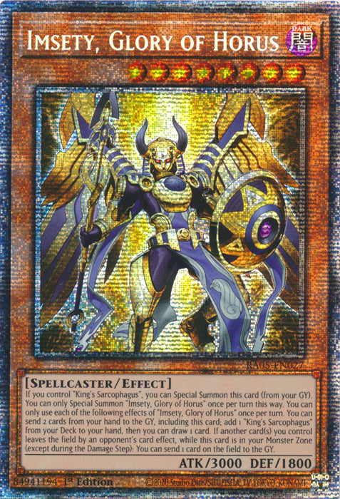 Yugioh - Imsety, Glory of Horus *Select Rarity* RA05-EN027 (NM)