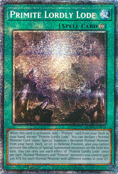 Yugioh - Primite Lordly Lode *Select Rarity* RA05-EN072 (NM)