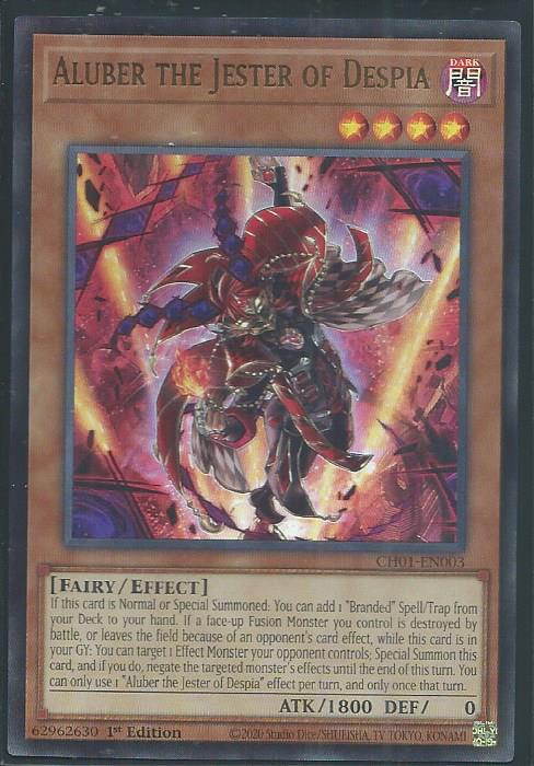 Yugioh - Aluber The Jester of Despia *Ultra Rare* CH01-EN003 (NM)