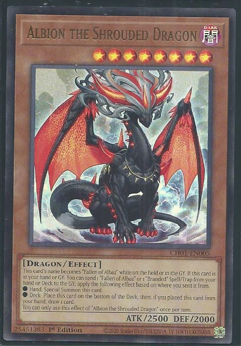 Yugioh - Albion The Shrouded Dragon *Ultra Rare* CH01-EN005 (NM)