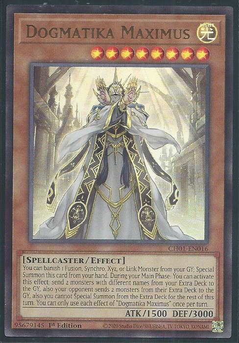 Yugioh - Dogmatika Maximus *Ultra Rare* CH01-EN016 (NM)
