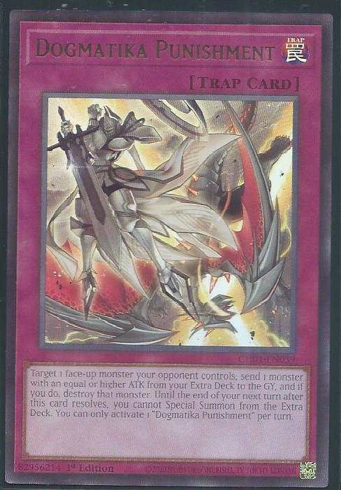 Yugioh - Dogmatika Punishment *Ultra Rare* CH01-EN039 (NM)