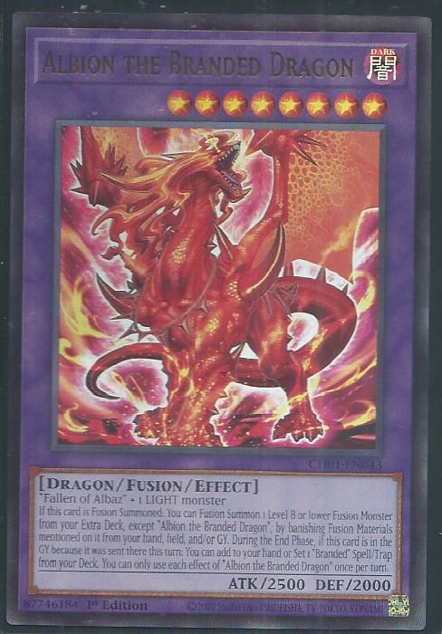 Yugioh - Albion The Branded Dragon *Ultra Rare* CH01-EN043 (NM)