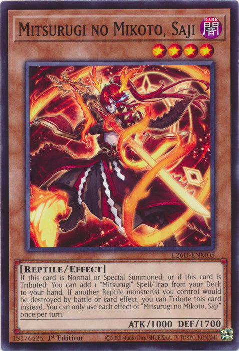 Yugioh - Mitsurugi no Mikoto, Saji *Common* L26D-ENM05 (NM)