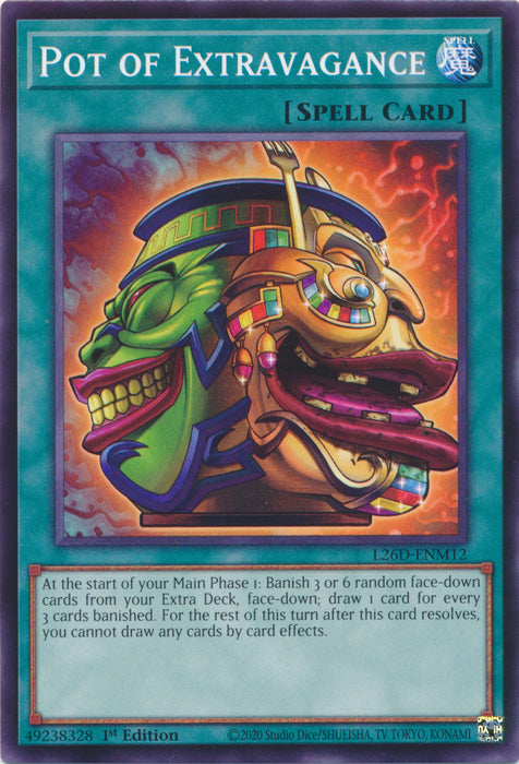 Yugioh - Pot of Extravagance *Common* L26D-ENM12 (NM)