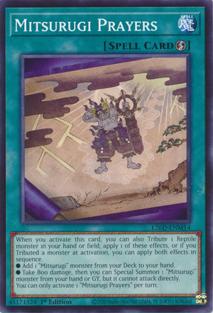 Yugioh - Mitsurugi Prayers *Common* L26D-ENM14 (NM)