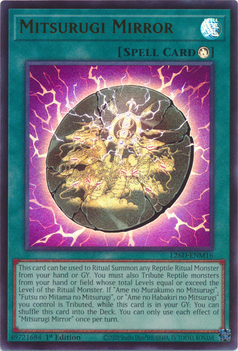 Yugioh - Mitsurugi Mirror *Ultra Rare* L26D-ENM16 (NM)