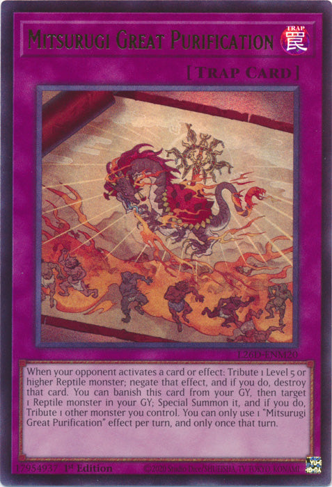 Yugioh - Mitsurugi Great Purification *Ultra Rare* L26D-ENM20 (NM)