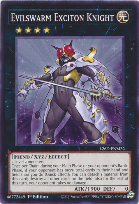Yugioh - Evilswarm Exciton Knight *Common* L26D-ENM22 (NM)