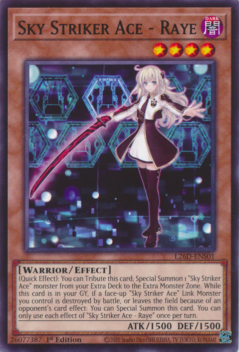 Yugioh - Sky Striker Ace - Raye *Common* L26D-ENS01 (NM)