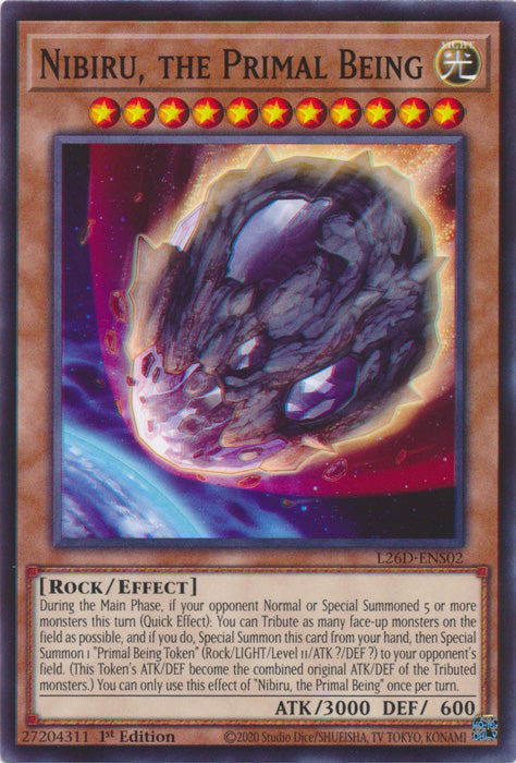 Yugioh - Nibiru, the Primal Being *Common* L26D-ENS02 (NM)