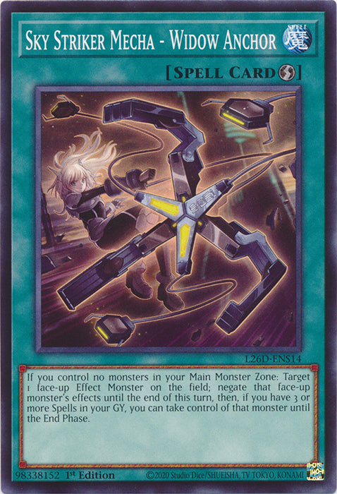 Yugioh - Sky Striker Mecha - Widow Anchor *Common* L26D-ENS14 (NM)