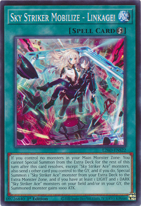 Yugioh - Sky Striker Mobilize - Linkage! *Common* L26D-ENS22 (NM)