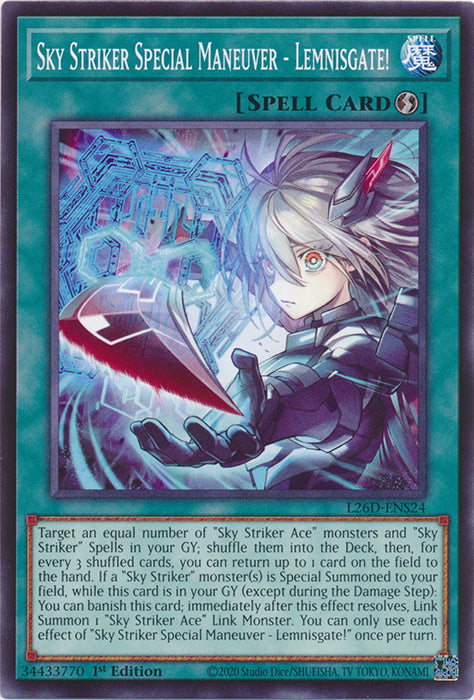 Yugioh - Sky Striker Special Maneuver - Lemnisgate! *Common* L26D-ENS24 (NM)