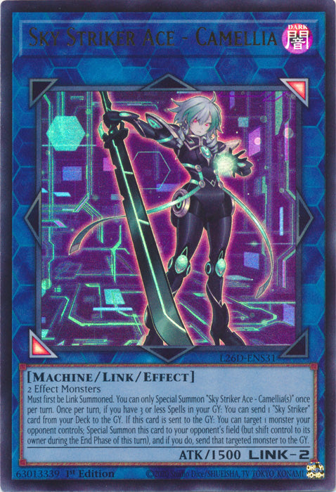 Yugioh - Sky Striker Ace - Camellia *Ultra Rare* L26D-ENS31 (NM)