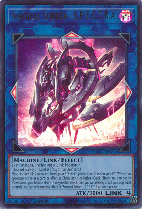 Yugioh - Surgical Striker - S.P.E.C.T.R.A. *Ultra Rare* L26D-ENS32 (NM)