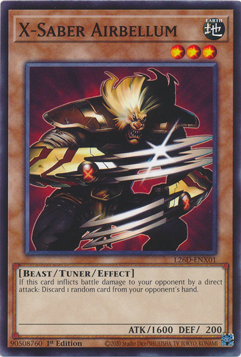 Yugioh - X-Saber Airbellum *Common* L26D-ENX01 (NM)