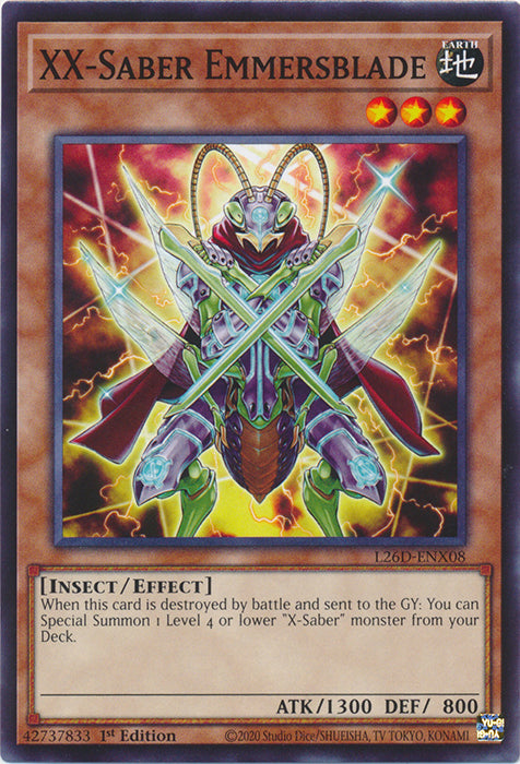 Yugioh - XX-Saber Emmersblade *Common* L26D-ENX08 (NM)