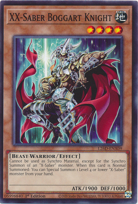 Yugioh - XX-Saber Boggart Knight *Common* L26D-ENX09 (NM)