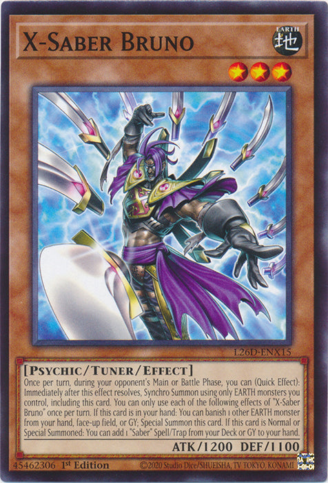 Yugioh - X-Saber Bruno *Common* L26D-ENX15 (NM)