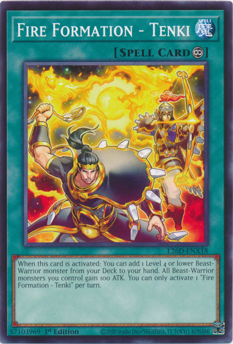 Yugioh - Fire Formation - Tenki *Common* L26D-ENX18 (NM)