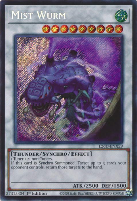 Yugioh - Mist Wurm *Secret Rare* L26D-ENX29 (NM)